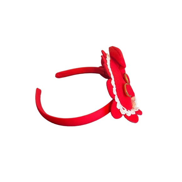 Pettigirl Red Headband Valentines Christmas Holiday Party Accessory Ages 4+ - Picture 3 of 6